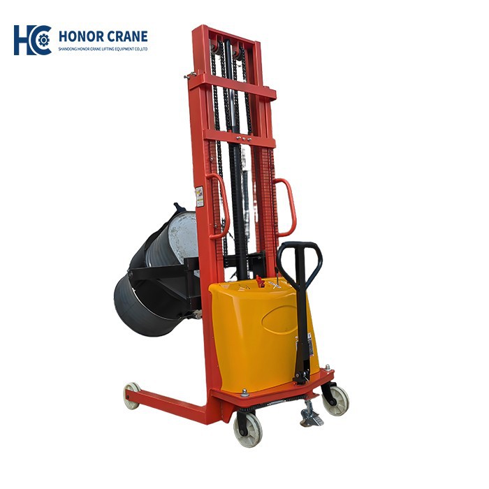 Semi Electric Oil Drum Stacker